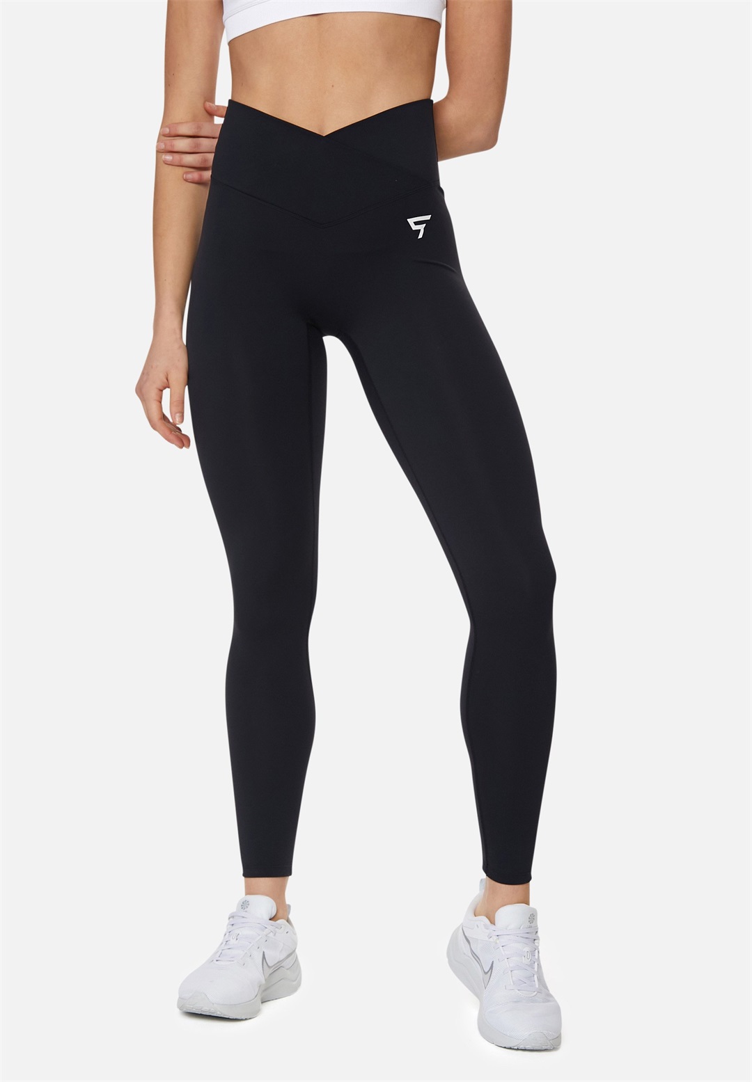 SQUATPROOF CROSSED WAISTBAND SPORT - Tights - black/schwarz