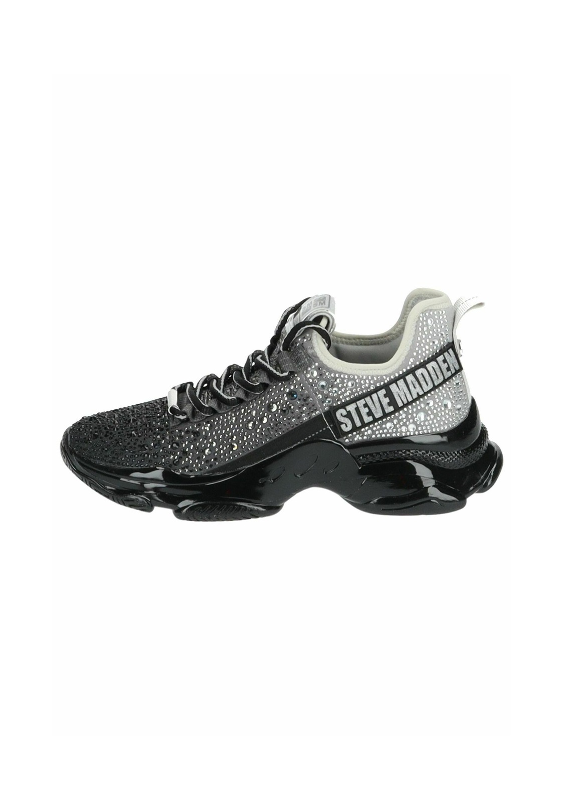 Steve Madden Sneaker low - black silver/schwarz