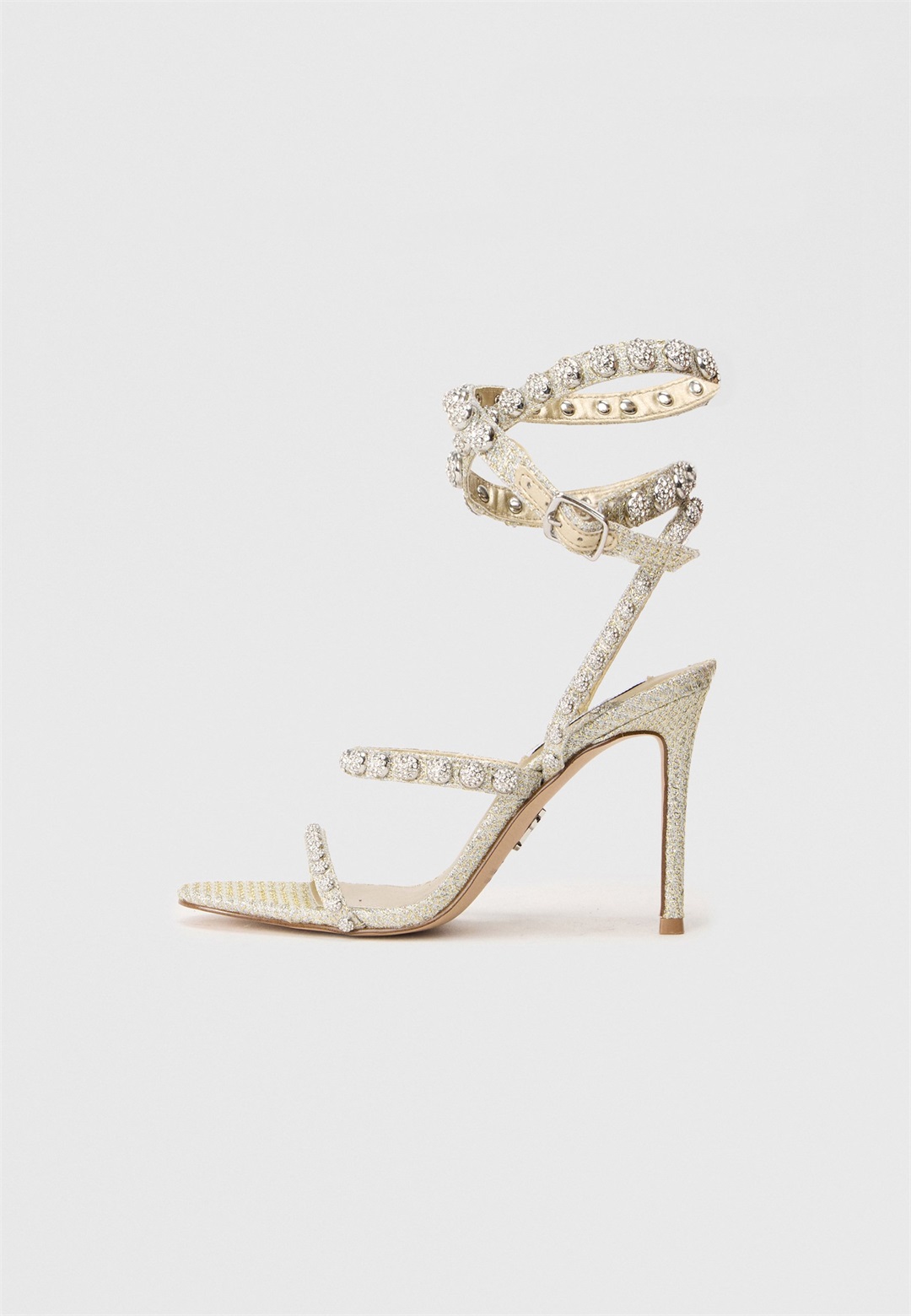 Steve Madden TEENA - High Heel Sandalette - silver-coloured/silberfarben