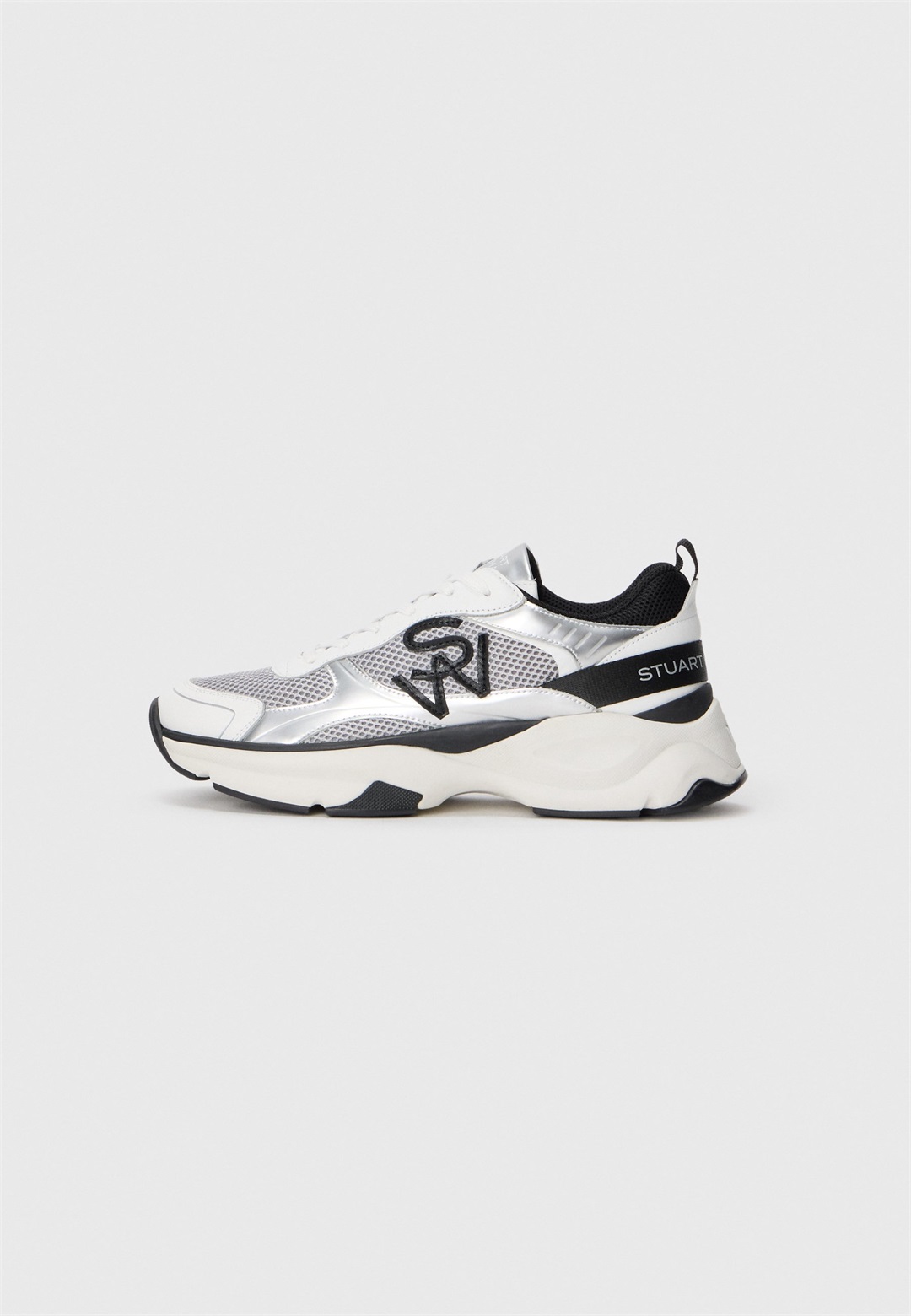 Stuart Weitzman Sneaker low - white/silver-coloured/silberfarben