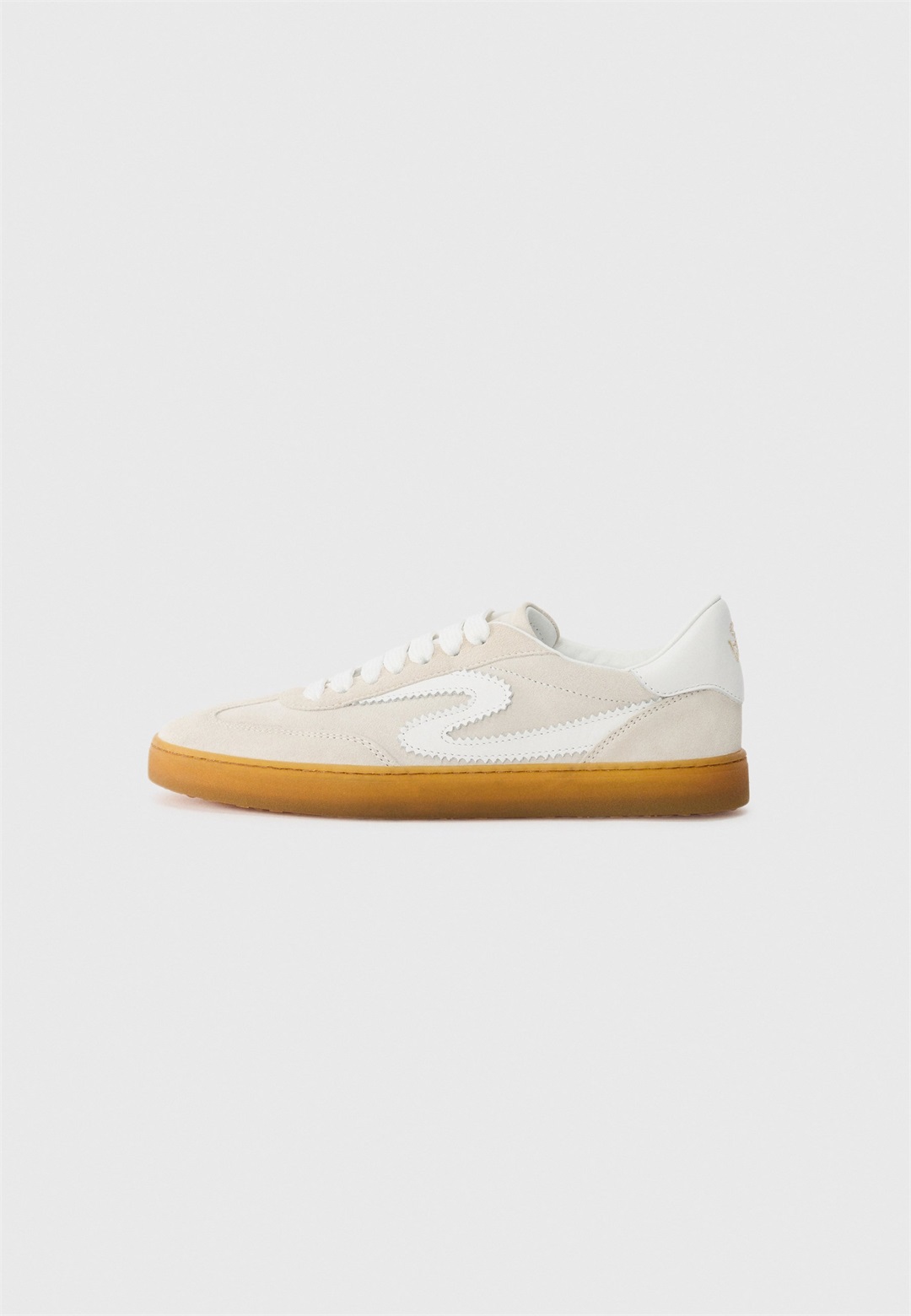 Stuart Weitzman RUNAROUND - Sneaker low - cobblestone/white/hellgrau