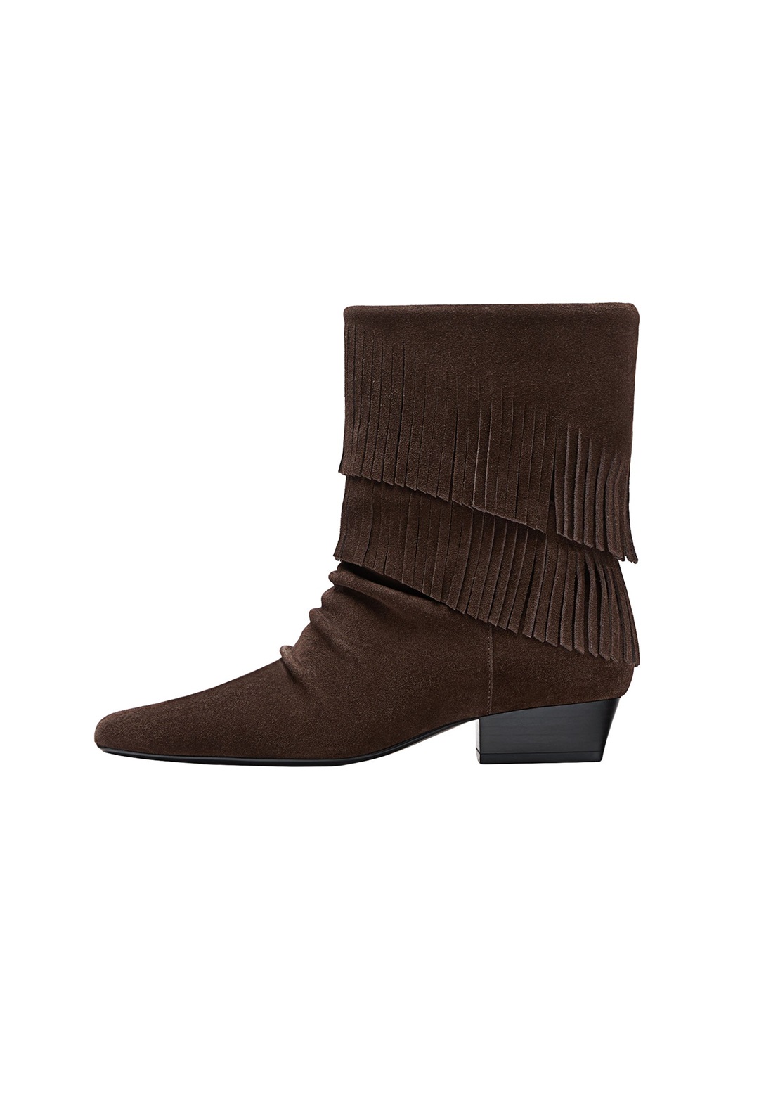 Stradivarius Cowboy-/Bikerstiefelette - brown/braun