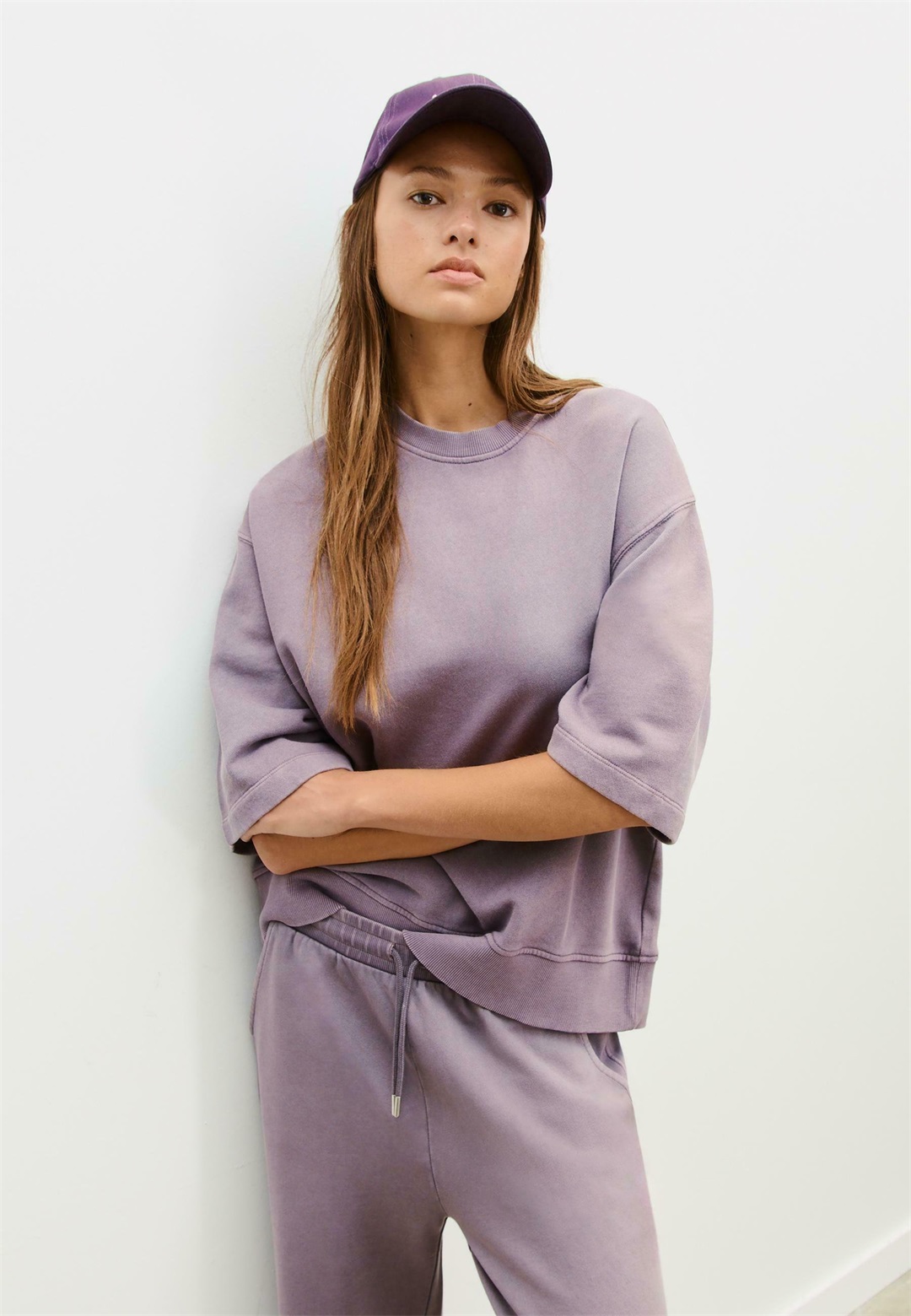 Stradivarius Sweatshirt - lilac/flieder