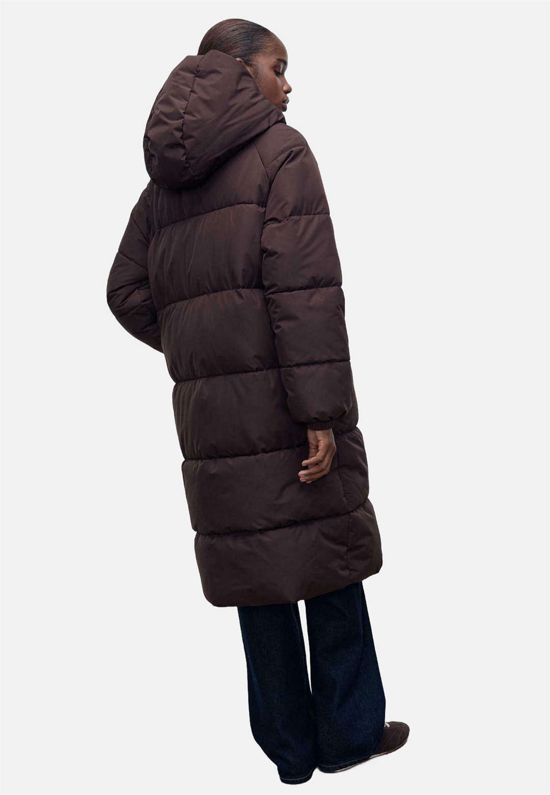 Stradivarius Wintermantel - dark brown/dunkelbraun