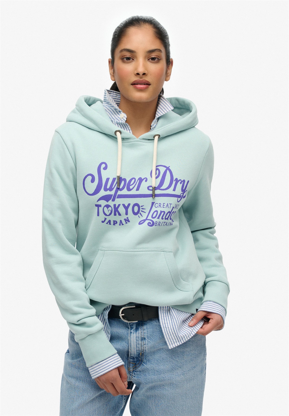 Superdry & Co TOKYO LONDON - Kapuzenpullover - fresh mint green/mint