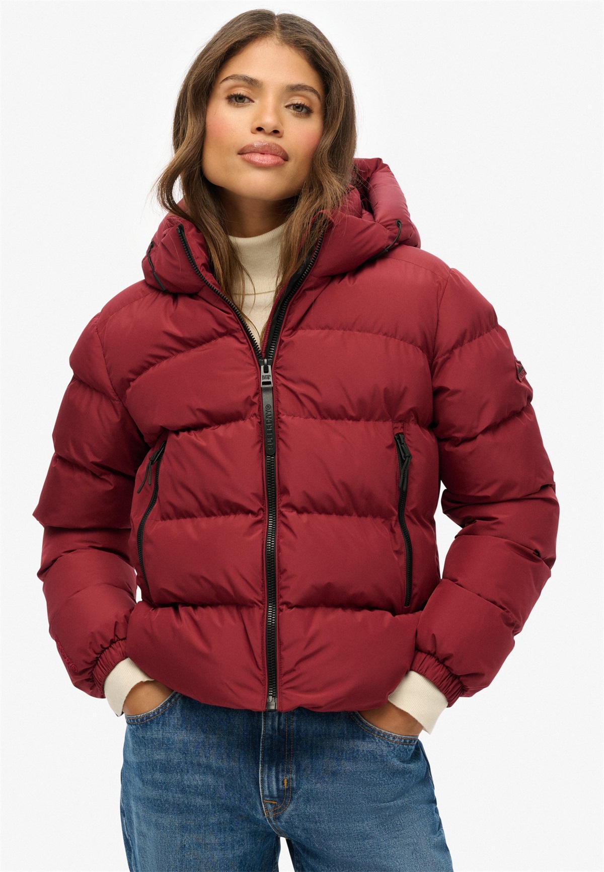 Superdry & Co HOODED - Winterjacke - stanton red/rot
