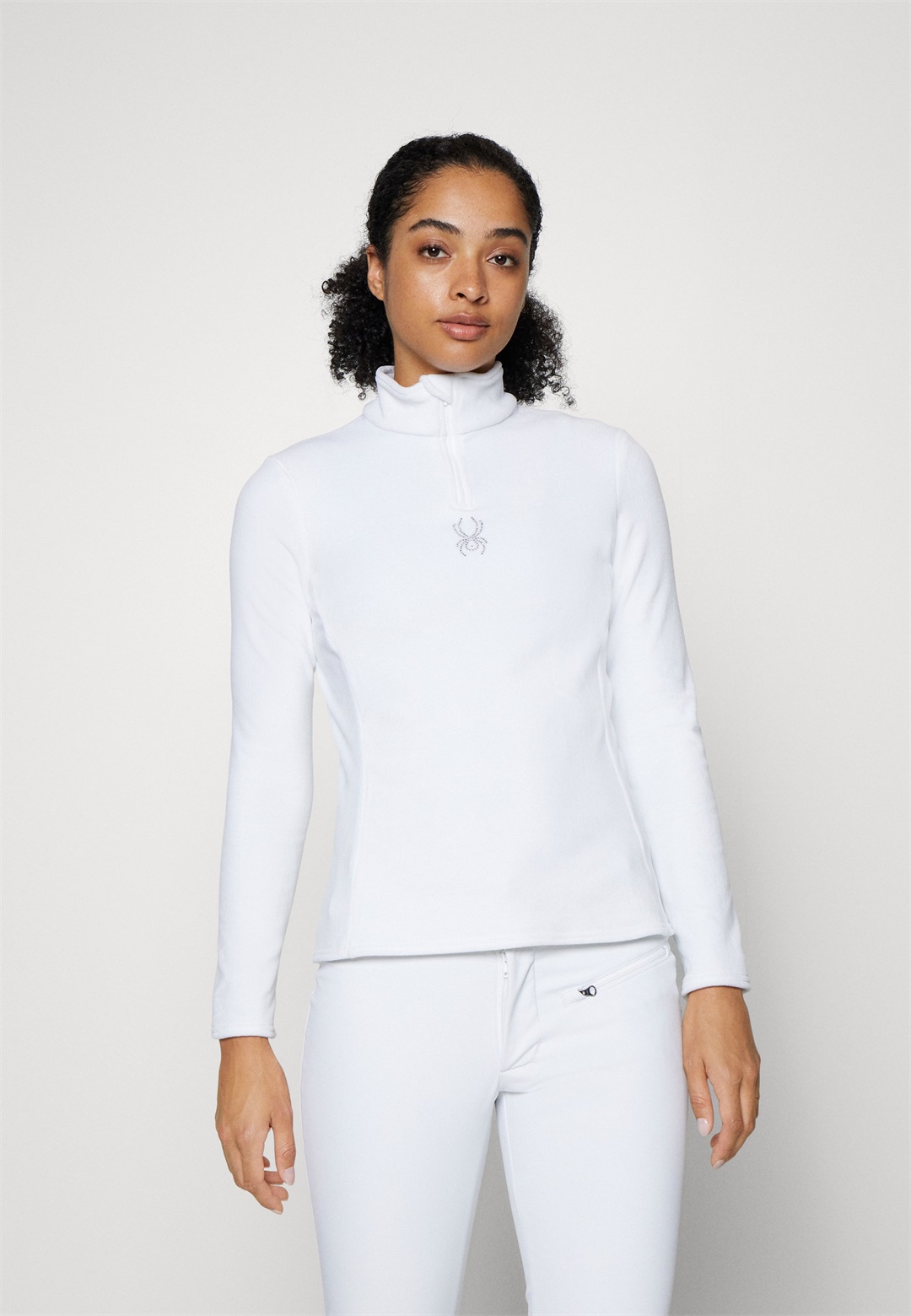 Spyder SHIMMER BUG 1/2 ZIP - Fleecepullover - white/weiß