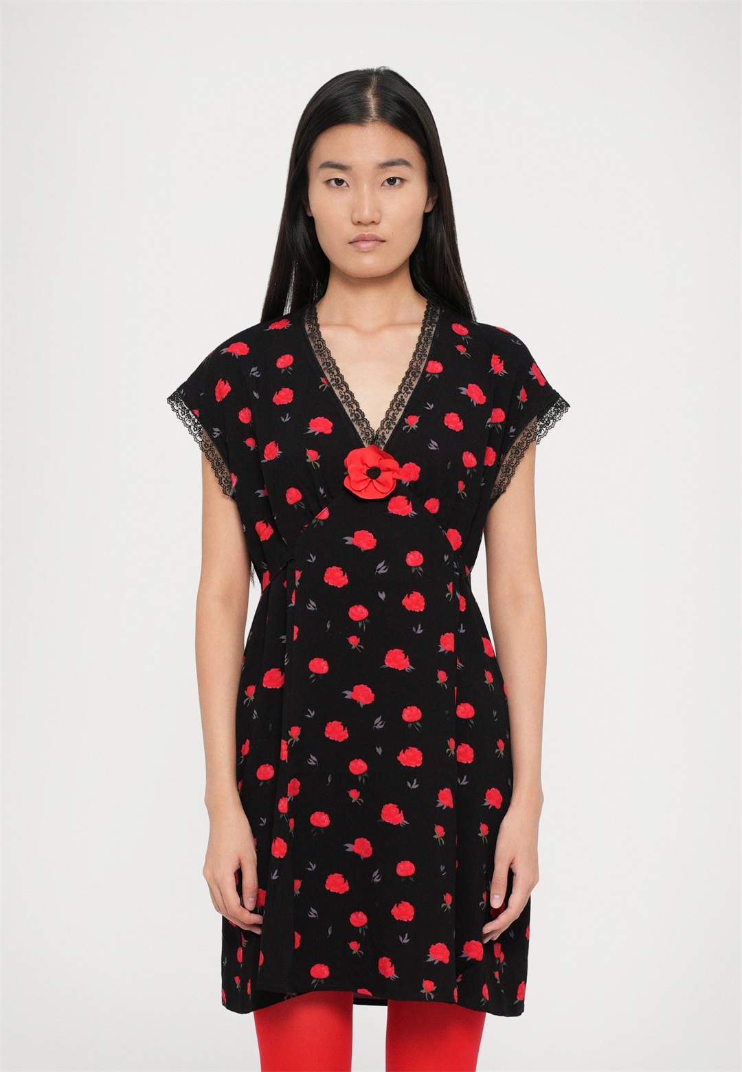 Sleeper POPPI MINI DRESS - Freizeitkleid - black/schwarz