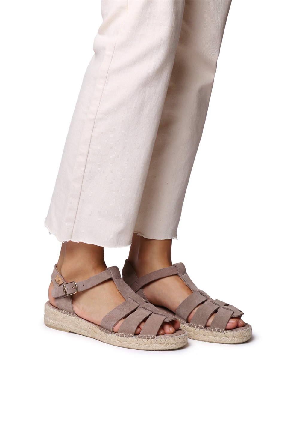 Toni Pons Keilsandalette - taupe