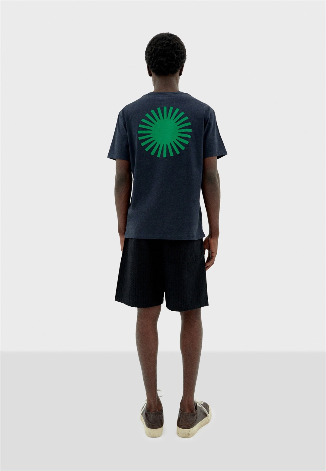 Thinking Mu SOL - T-Shirt print - midnight blue/blau-meliert