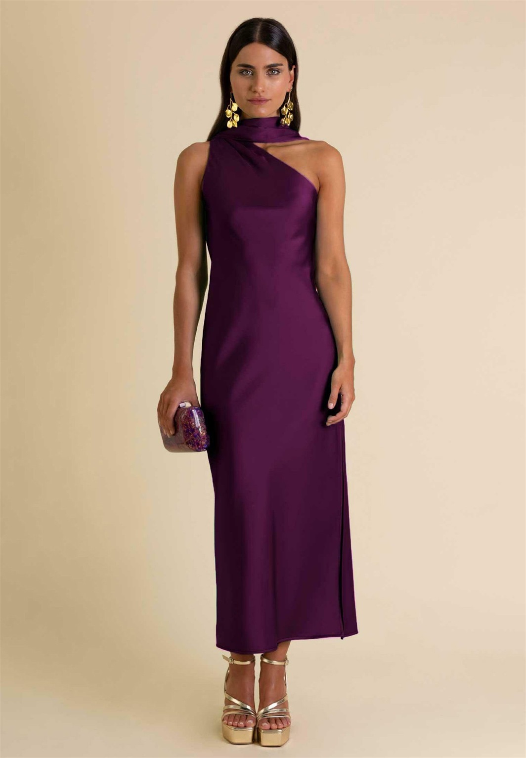 THE-ARE Maxikleid - purple/lila