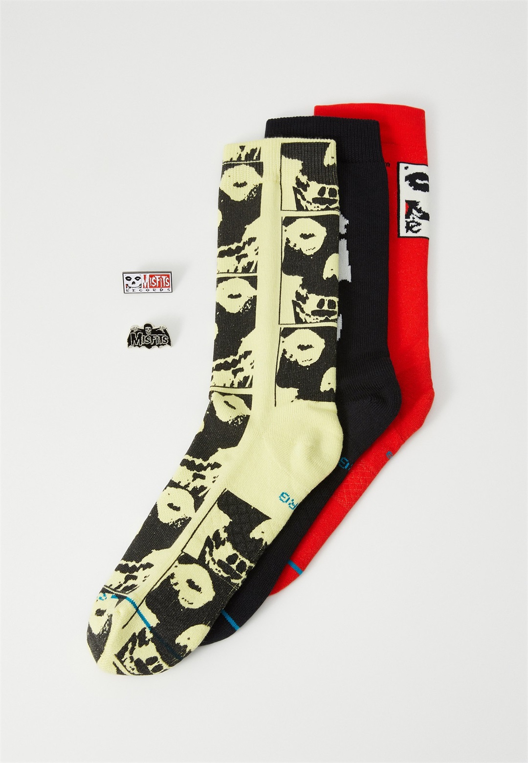 Stance MISFITS BOX 3 PACK UNISEX - Socken - black/black/schwarz