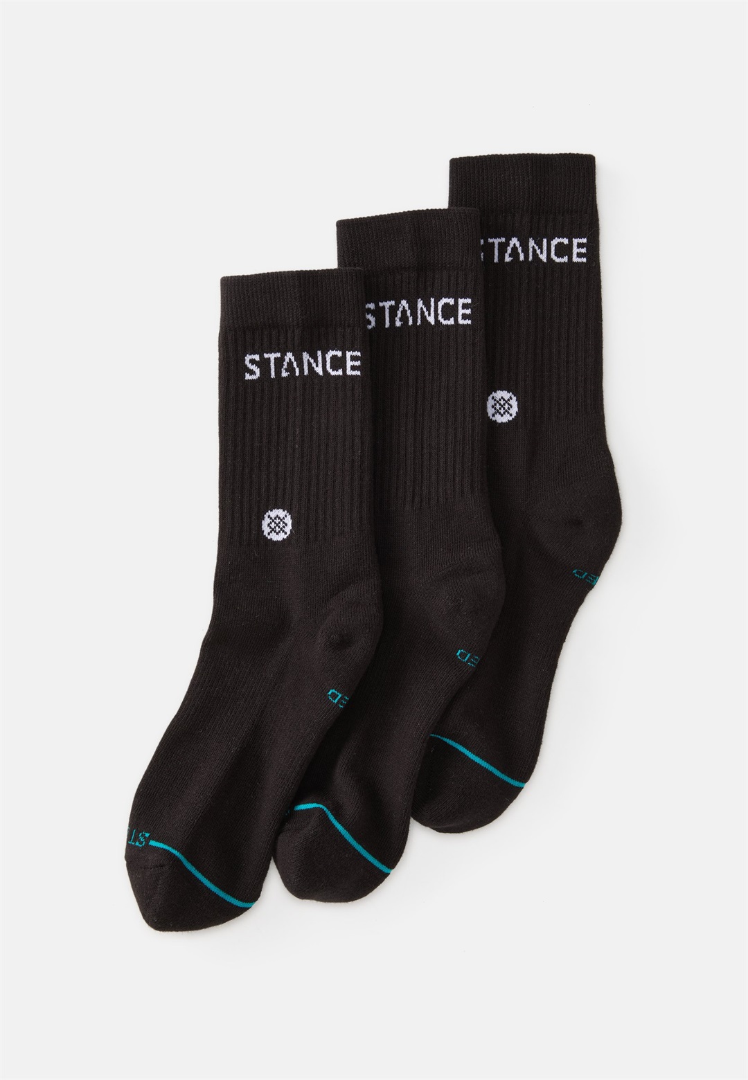 Stance ORIGIN 3 PACK CREW UNISEX - Socken - black/schwarz