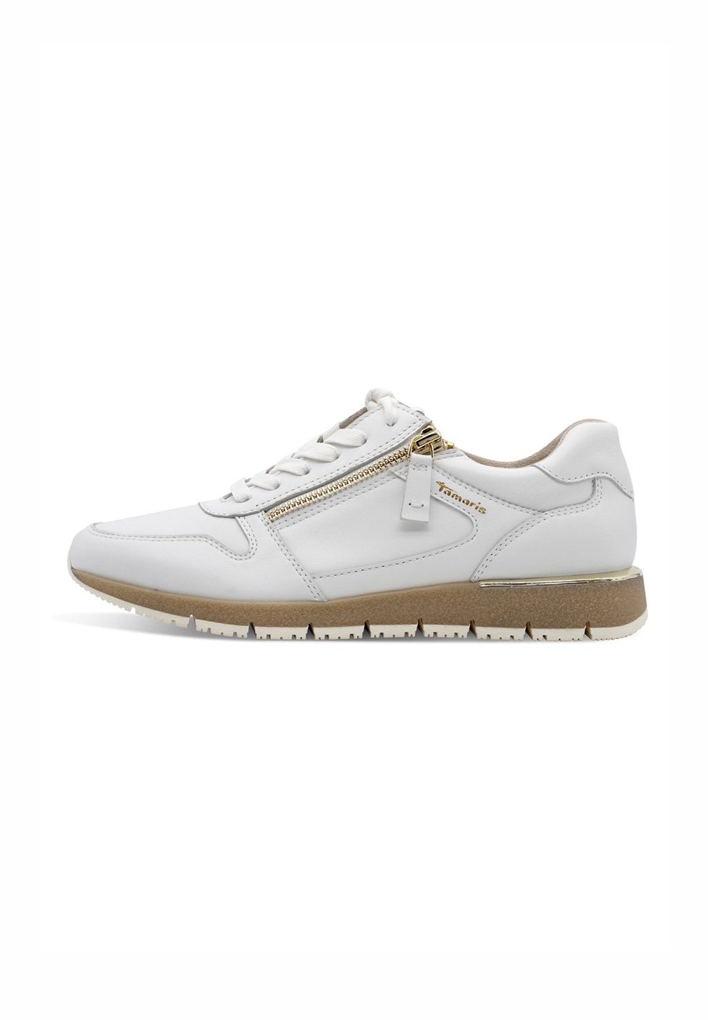 Tamaris SNEAKER LOW - Sneaker low - white leather/weiß