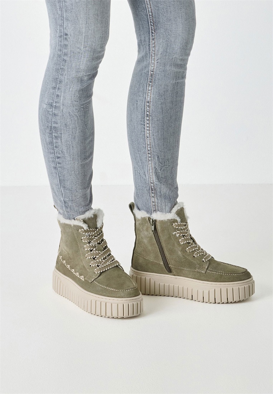 Tamaris Snowboot/Winterstiefel - olive/khaki