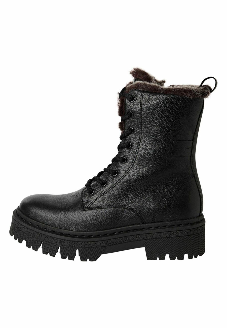 Tamaris Snowboot/Winterstiefel - black leather/schwarz