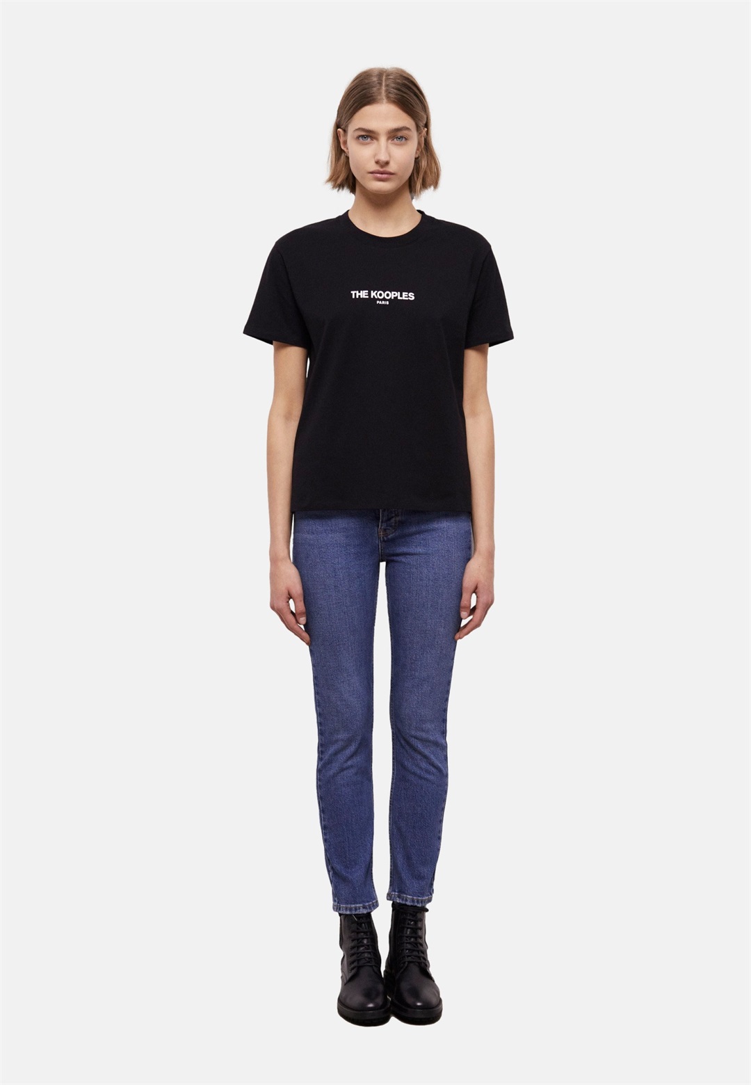 The Kooples SHORT SLEEVE - T-Shirt print - black/schwarz