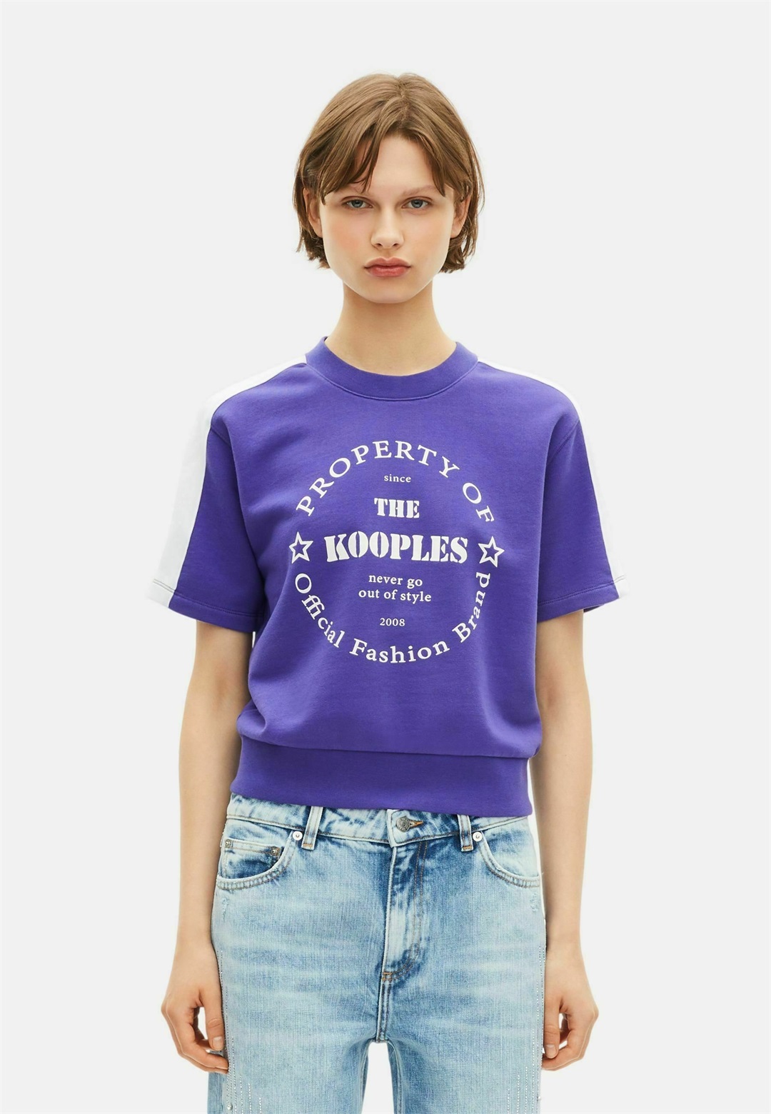 The Kooples T-Shirt print - electric blue/blau