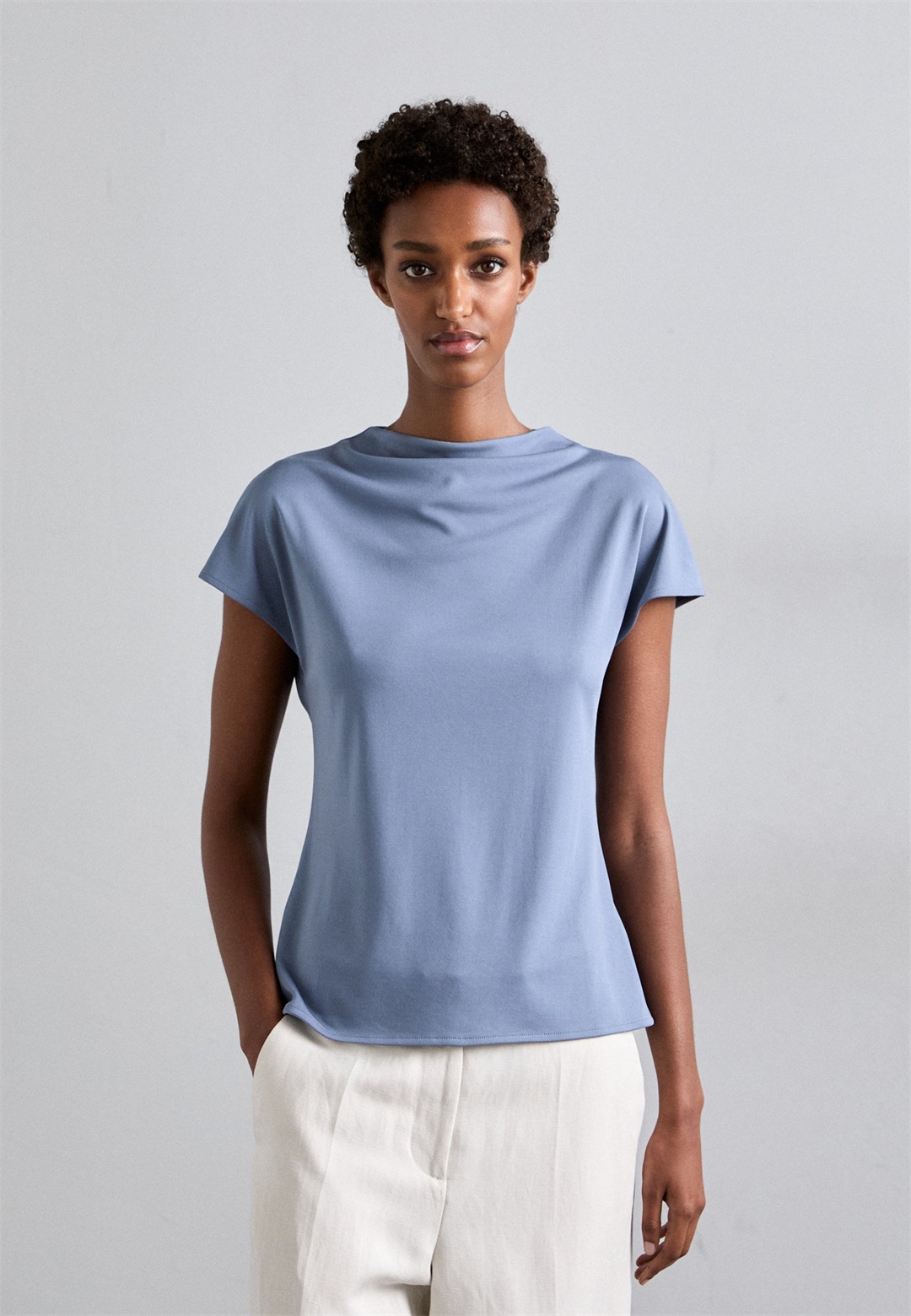 Tiger of Sweden ALITTA - T-Shirt basic - dull blue/blau