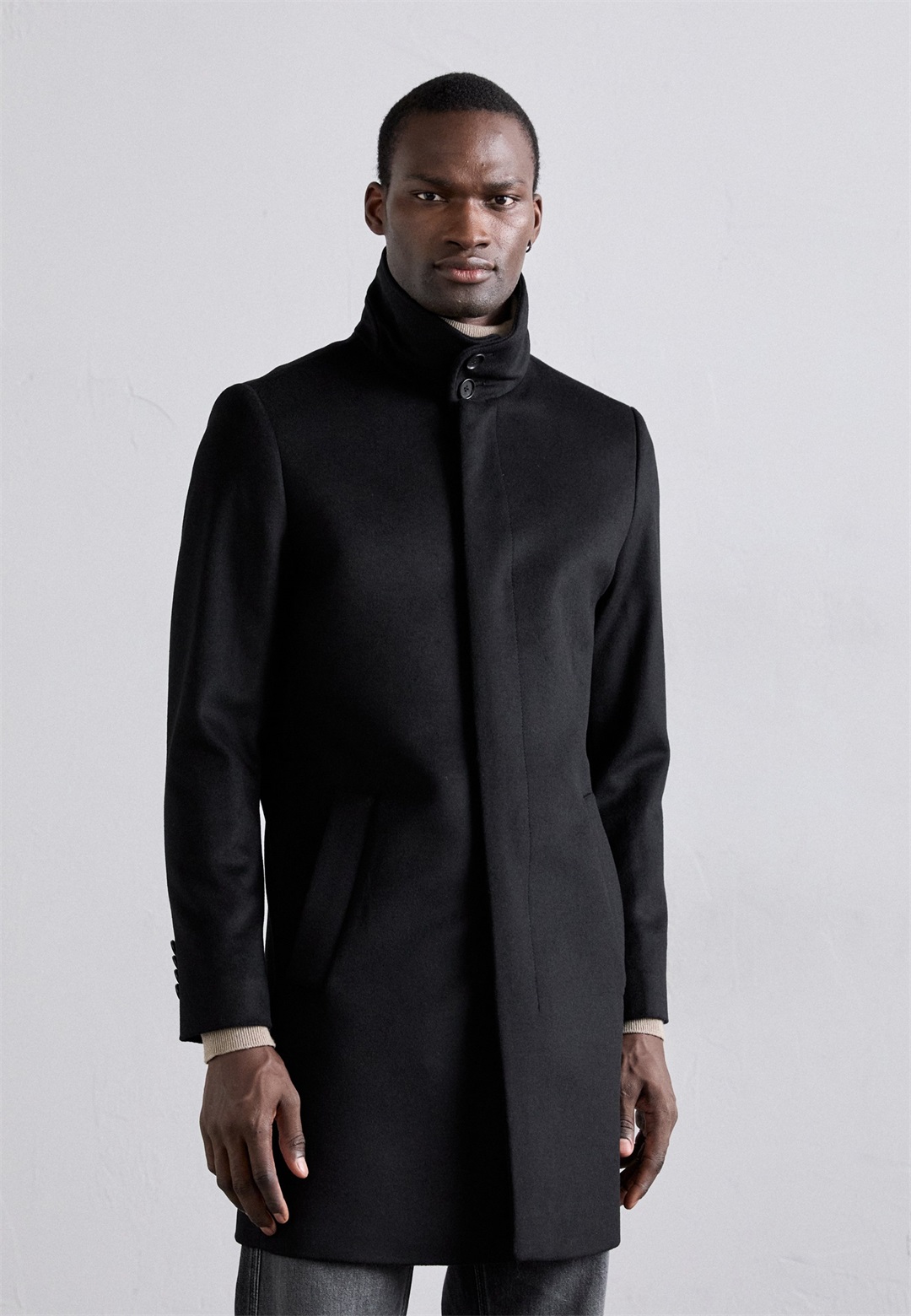 Tiger of Sweden ALERIC - Klassischer Mantel - black/schwarz