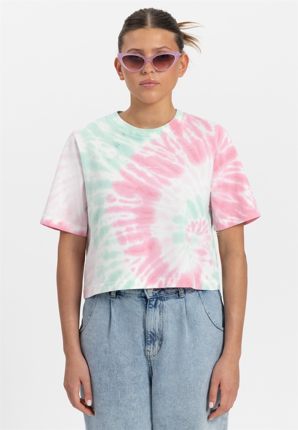Tomorrowland Store FUSION TIE DYE BACK - T-Shirt print - mid pink/pink