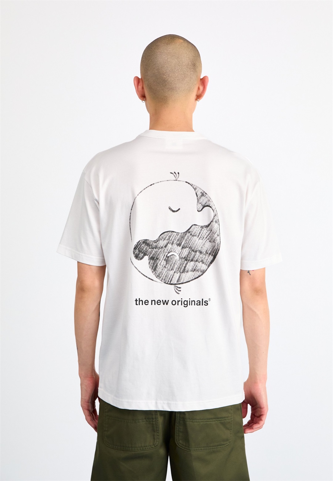 The New Originals FREDDY YIN YANG TEE - T-Shirt print - white/weiß