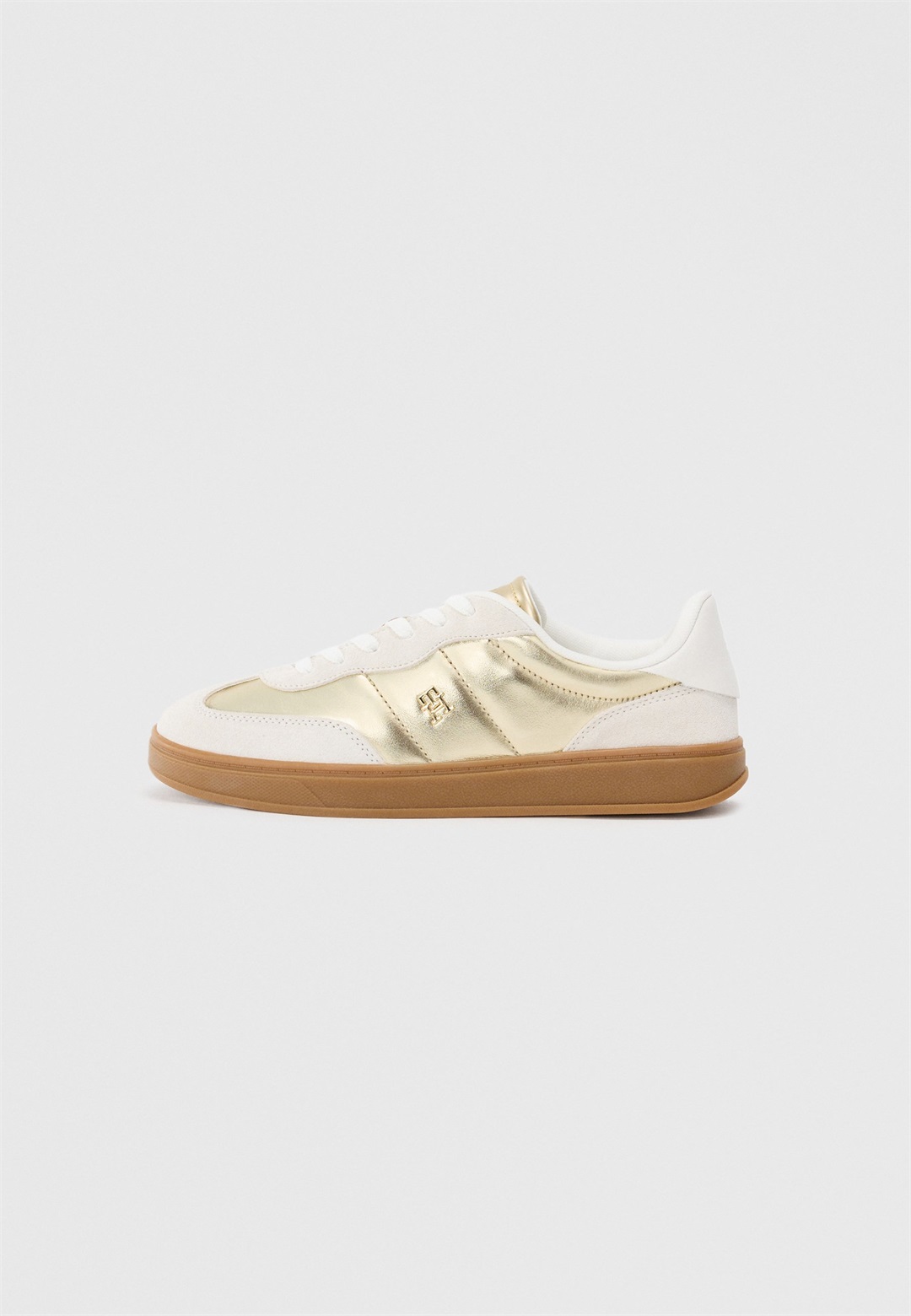 Tommy Hilfiger JACKIE - Sneaker low - ecru/gold-coloured/goldfarben
