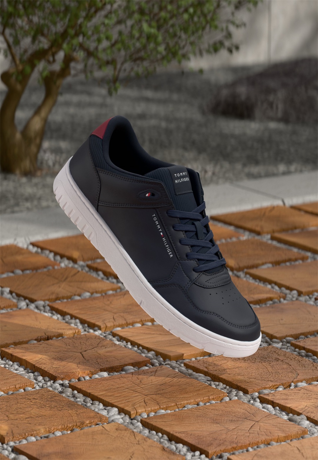Tommy Hilfiger BASKET CORE LITE - Sneaker low - navy blue/dunkelblau