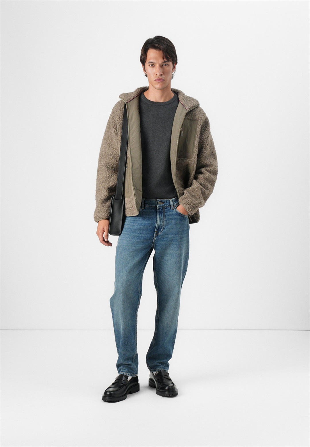 Tommy Hilfiger ZIP THROUGH UNISEX - Fleecejacke - coastal taupe/taupe