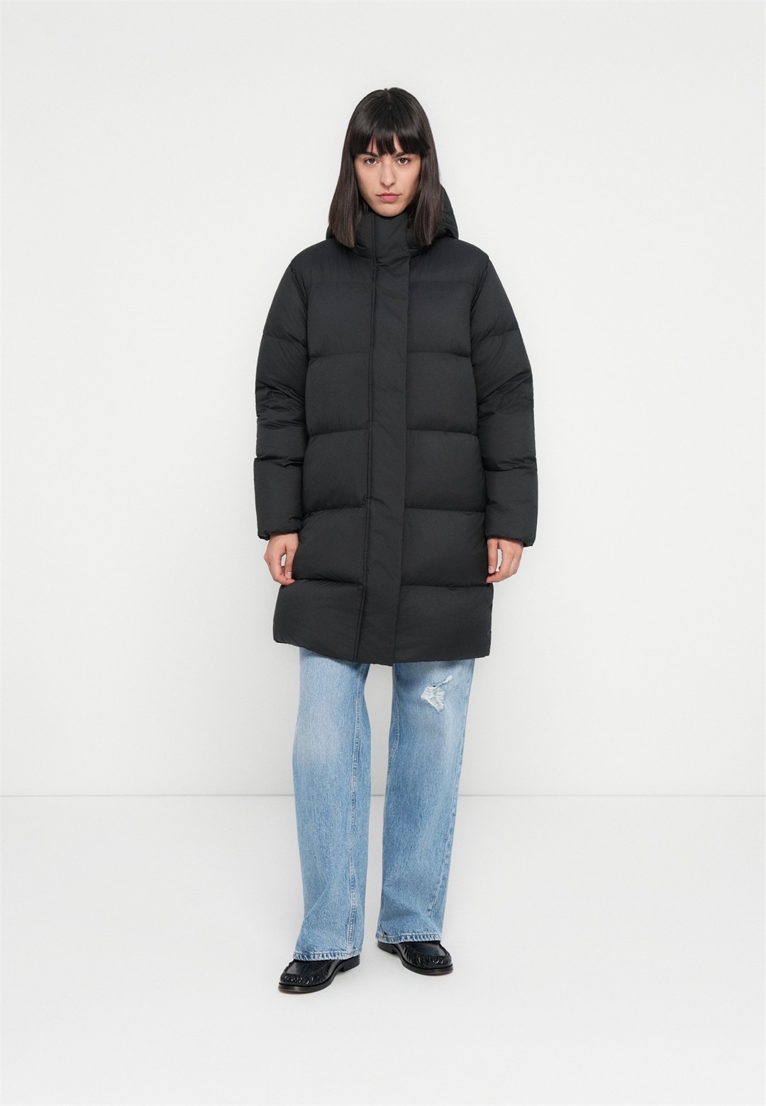 Tommy Hilfiger MODERN COAT - Daunenmantel - black/schwarz