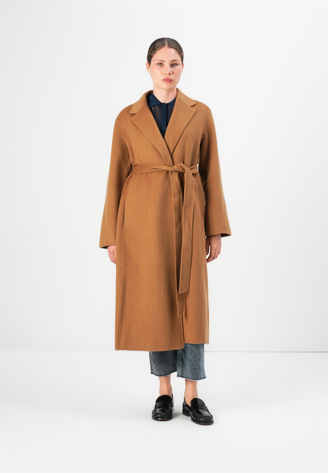 Tommy Hilfiger BELTED COAT - Klassischer Mantel - desert khaki/hellbraun