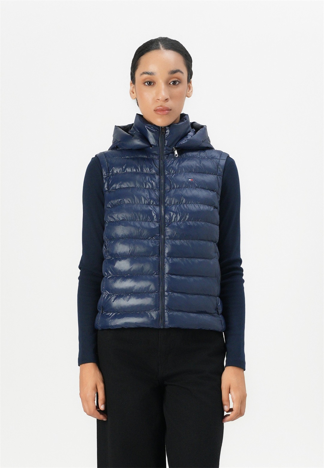 Tommy Hilfiger PADDED SLIM VEST - Weste - dark night navy/dunkelblau