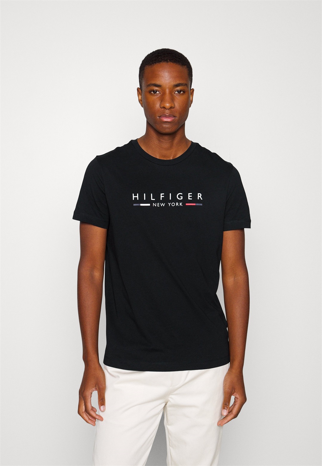Tommy Hilfiger NEW YORK TEE - T-Shirt print - black/schwarz