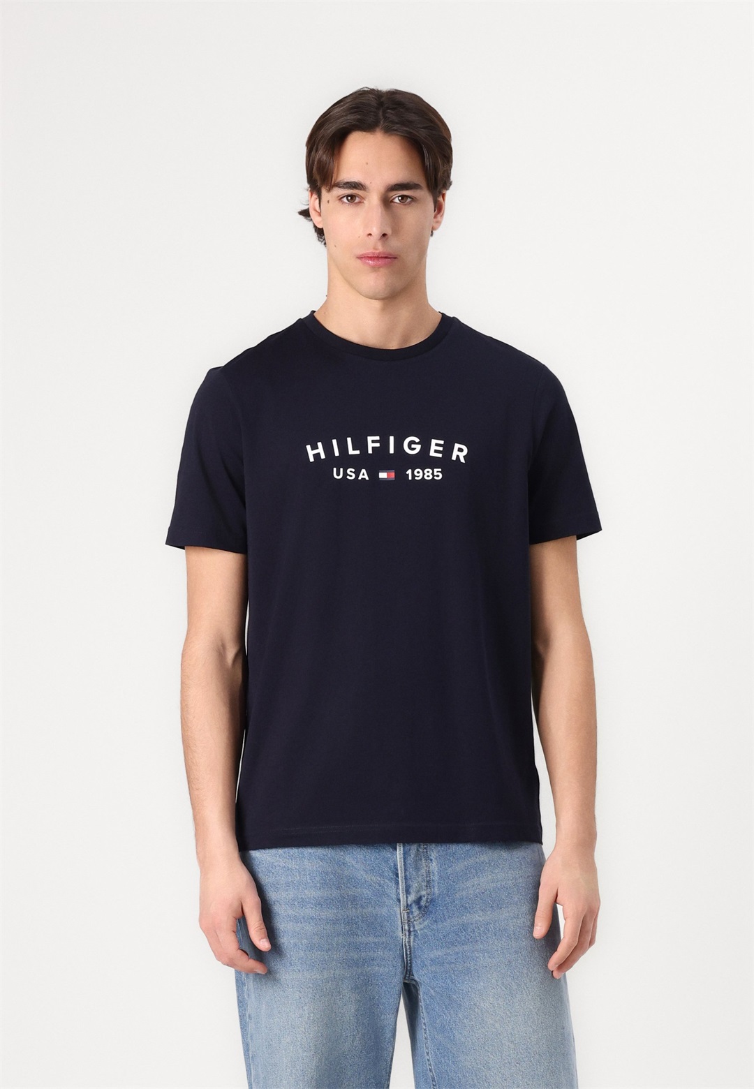 Tommy Hilfiger FATHERS DAY TEE - T-Shirt print - desert sky/dunkelblau