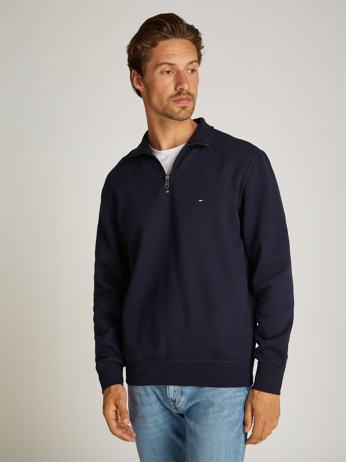 Tommy Hilfiger ESSENTIAL ZIP - Sweatshirt - desert sky/dunkelblau