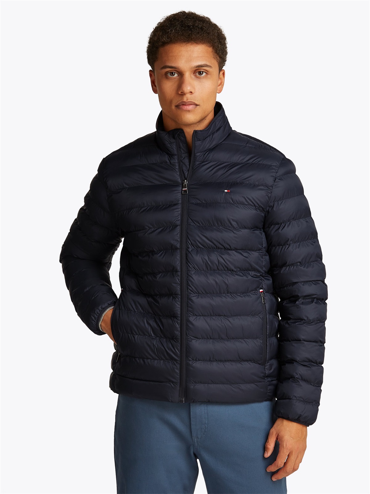 Tommy Hilfiger CORE PACKABLE JACKET - Übergangsjacke - desert sky/dunkelblau