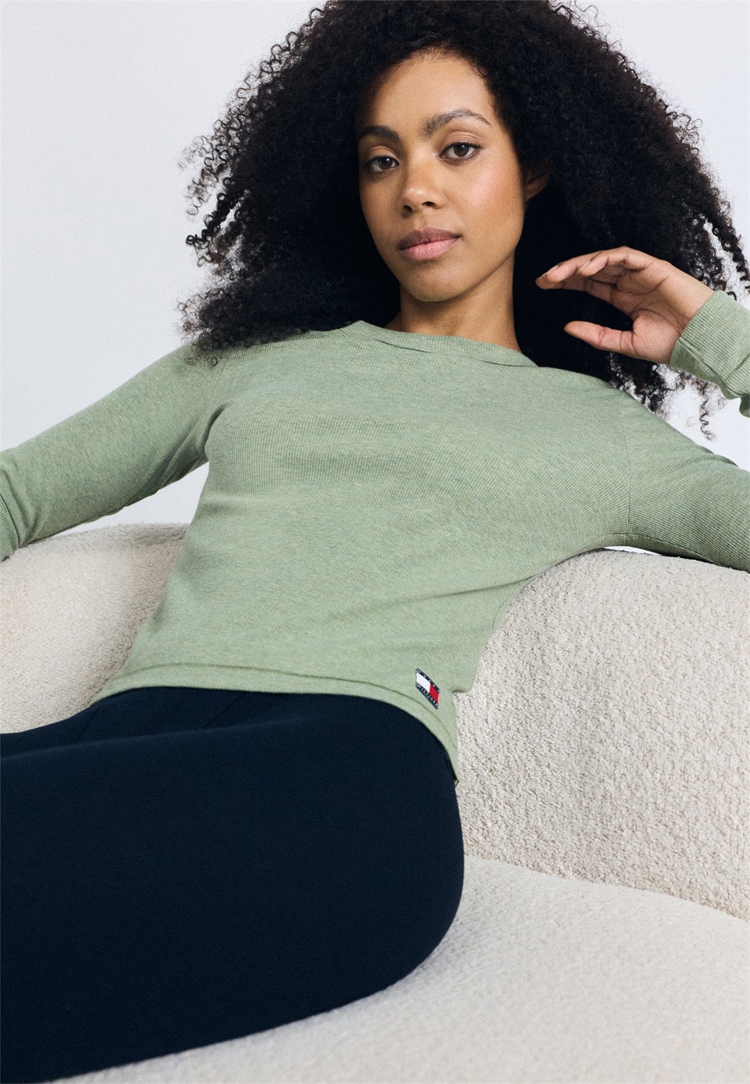 Tommy Hilfiger HERITAGE - Nachtwäsche Shirt - khaki heather/khaki