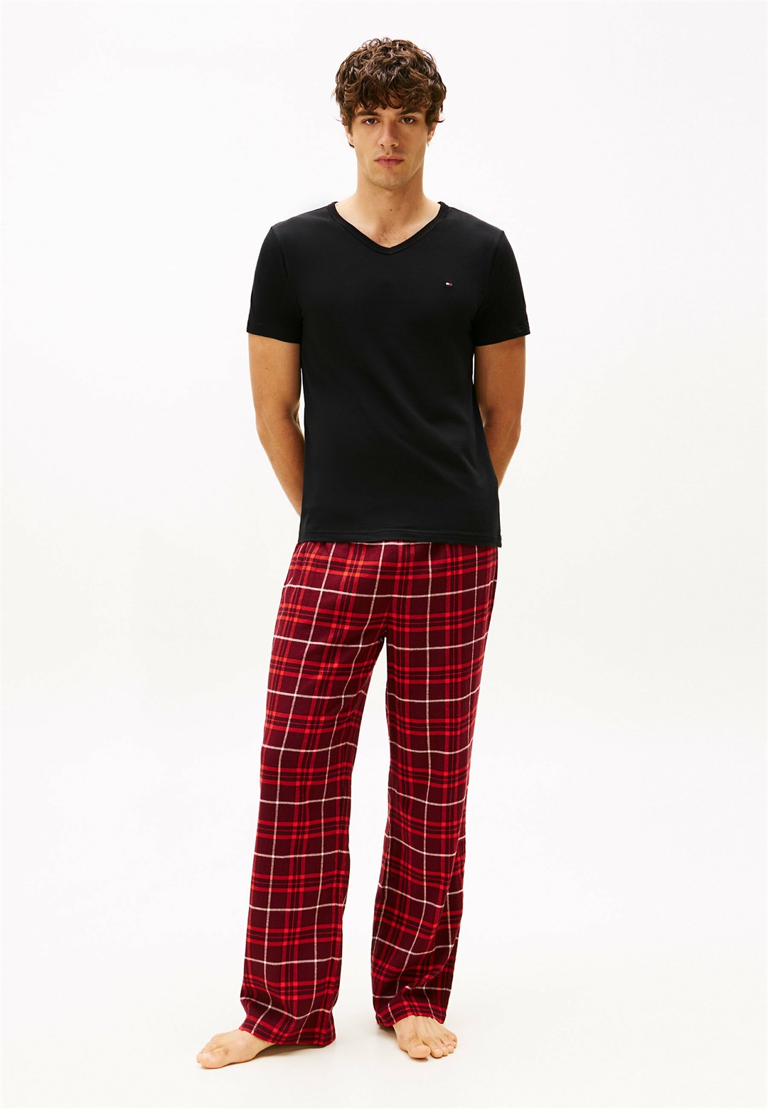 Tommy Hilfiger 3-PACK - Nachtwäsche Shirt - black white mid grey heather/weiß