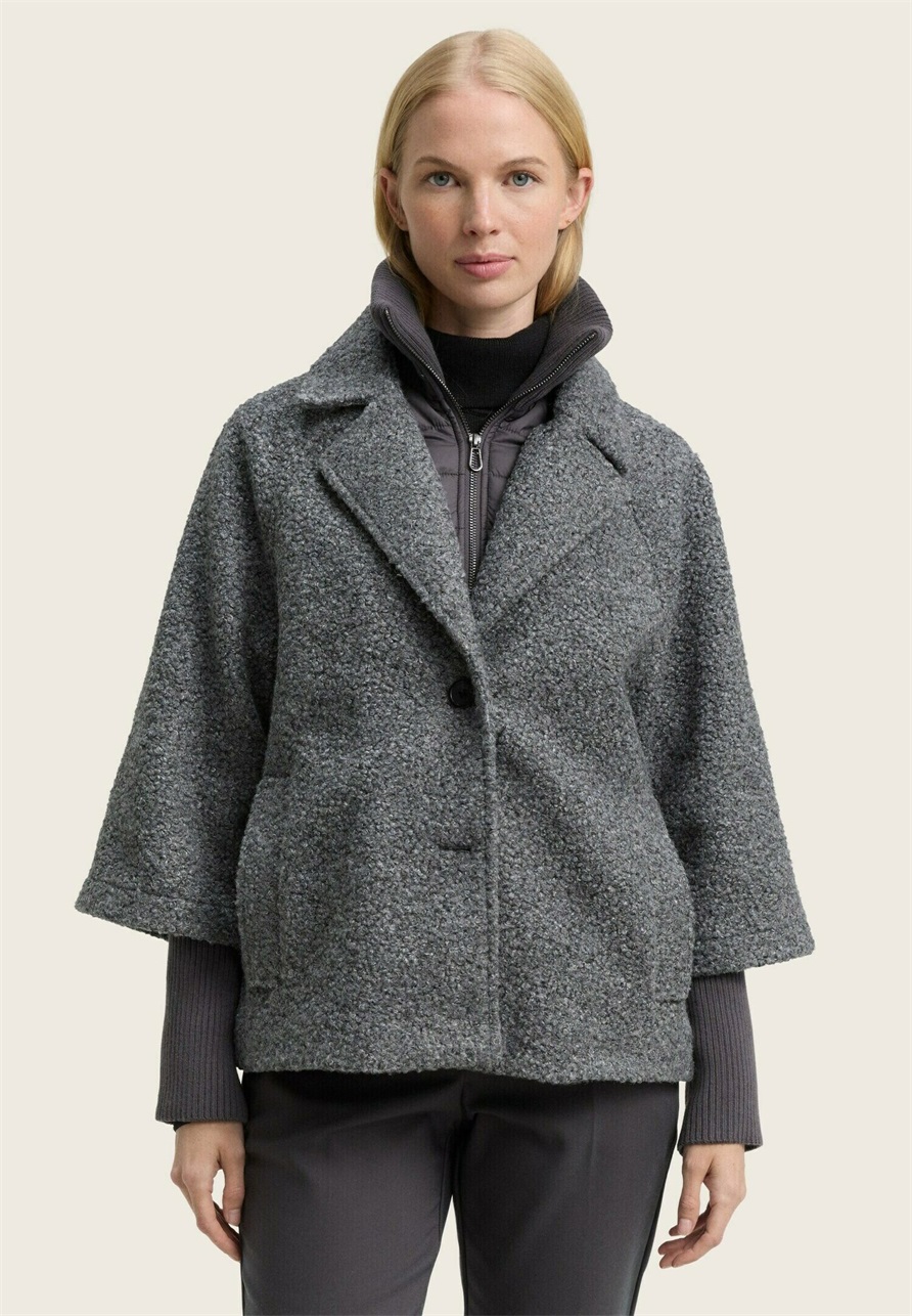 TOM TAILOR Übergangsjacke - dark anthra melange/dunkelgrau