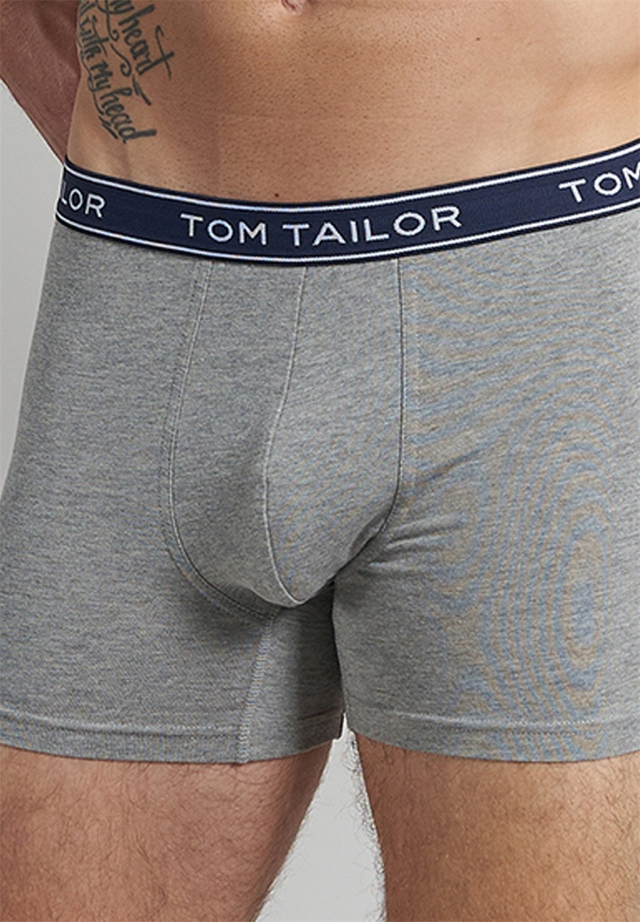 TOM TAILOR 6 PACK - Boxer Briefs - navy rot weiß/blau-meliert
