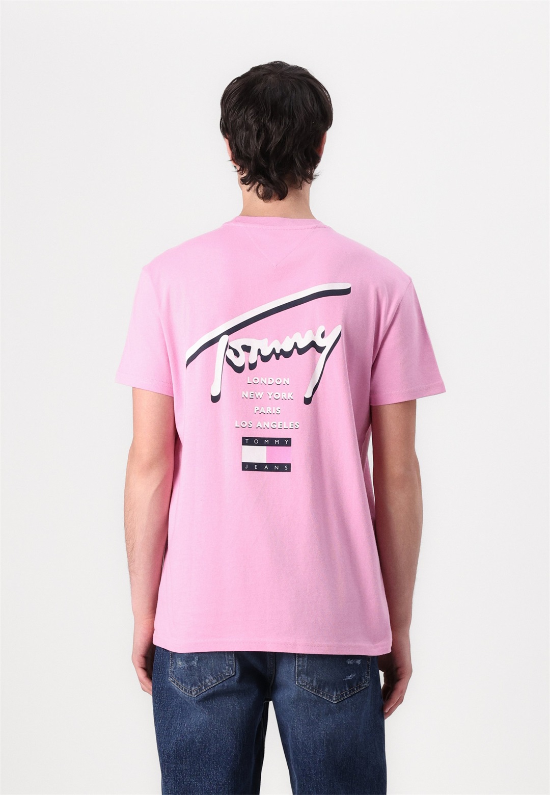 Tommy Jeans SIGNATURE CITY - T-Shirt print - carnival pink/pink