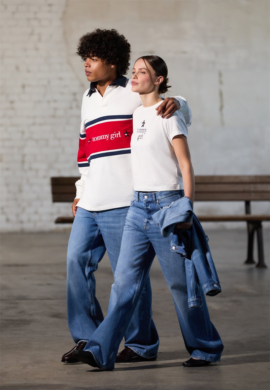 Tommy Jeans GIRL RELAXED PANT UNISEX - Jeans Relaxed Fit - indigo wash/blue denim