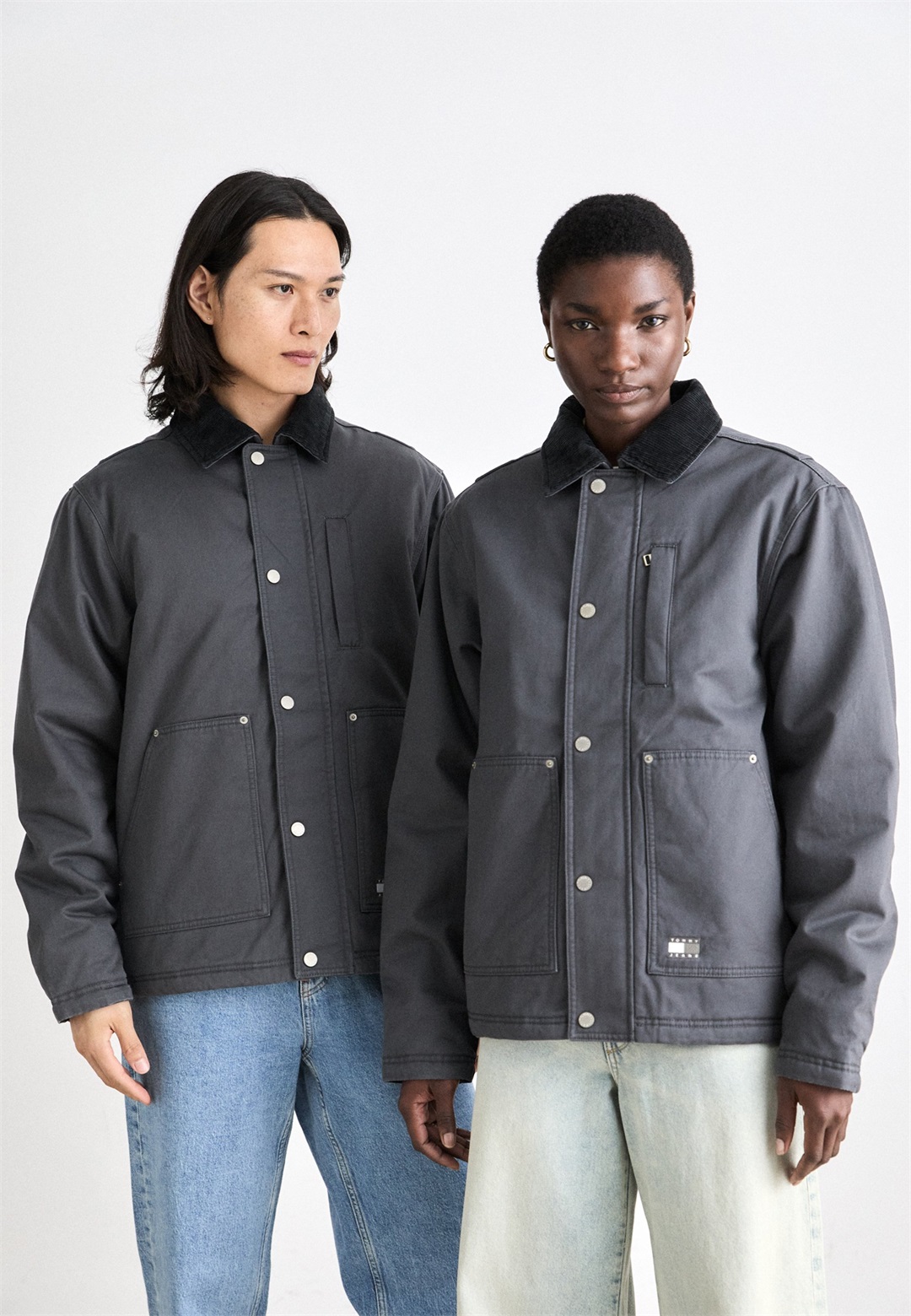 Tommy Jeans CHORE JACKET UNISEX - Winterjacke - washed black/schwarz