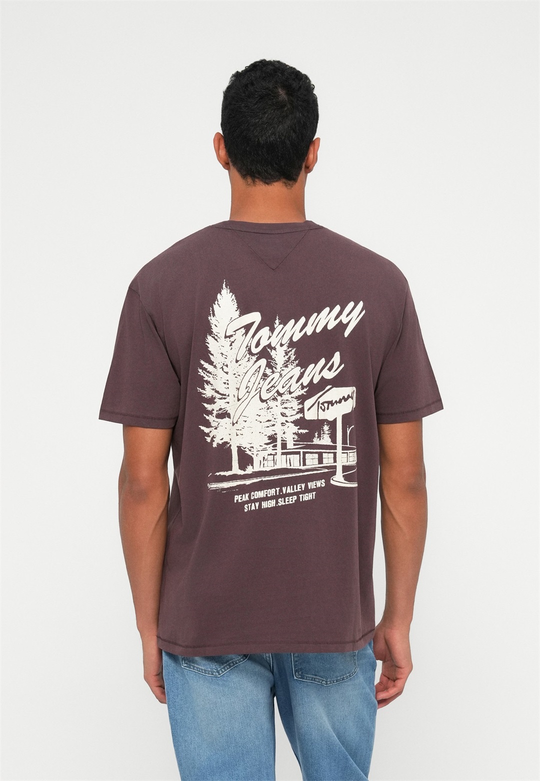Tommy Jeans NOVELTY TEE UNISEX - T-Shirt print - rich brown/braun