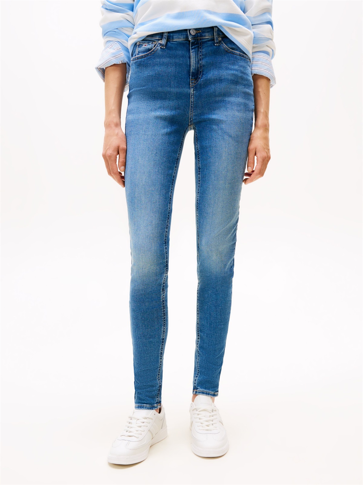 Tommy Jeans NORA - Jeans Skinny Fit - blue/blue denim