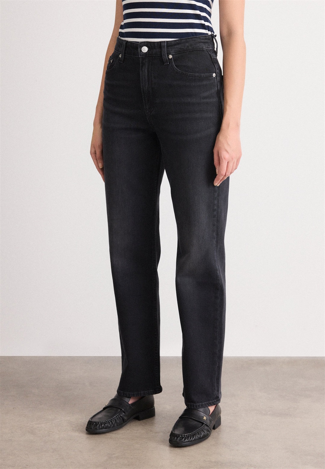Tommy Jeans LAYLA SLIM - Jeans Slim Fit - denim black/black denim