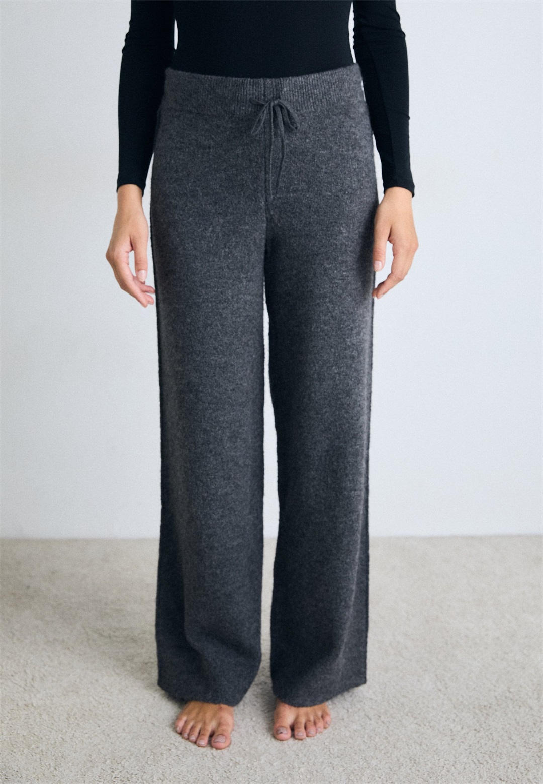 Triumph AMOURETTE COZY - Nachtwäsche Hose - dark grey melange/dunkelgrau