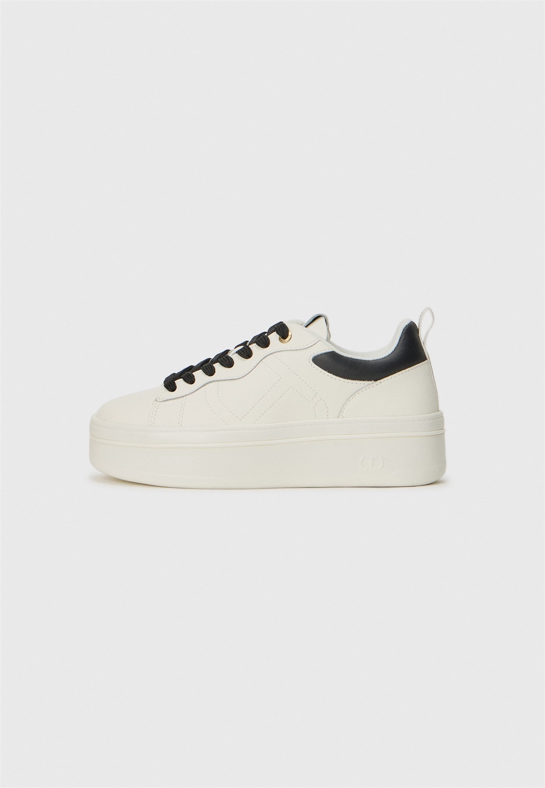 TWINSET Sneaker low - bianco ottico/nero/weiß