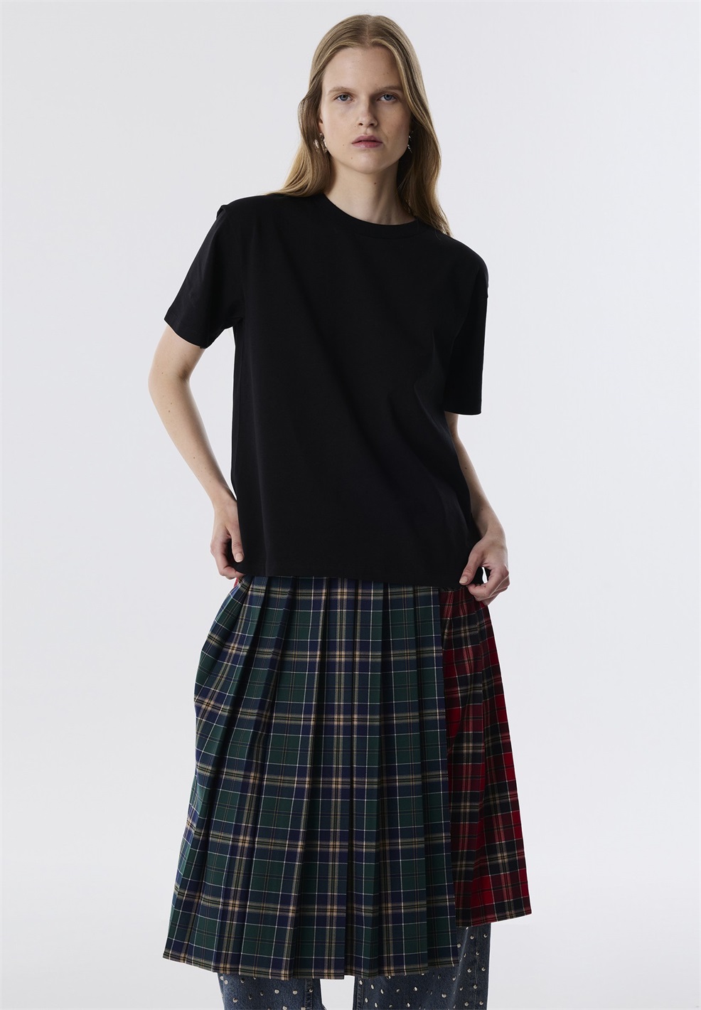 Twist CREW NECK - T-Shirt basic - black/schwarz