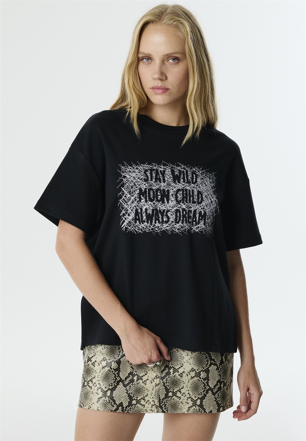 Twist EMBROIDERED - T-Shirt print - black/schwarz